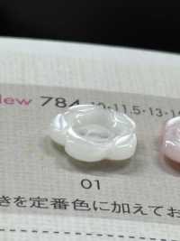 828A DAIYA BUTTONS Flower Pattern Double Hole Polyester Button DAIYA BUTTON(DAIYA BUTTON) Sub Photo