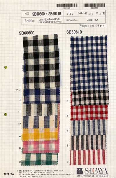 SB60600 Linen Gingham