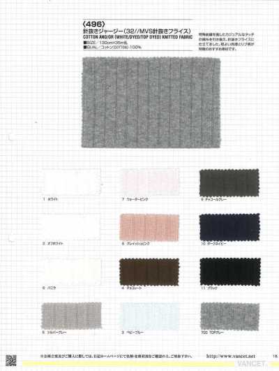496 Pointelle Jersey (32//MVS Pointelle Circular Rib)