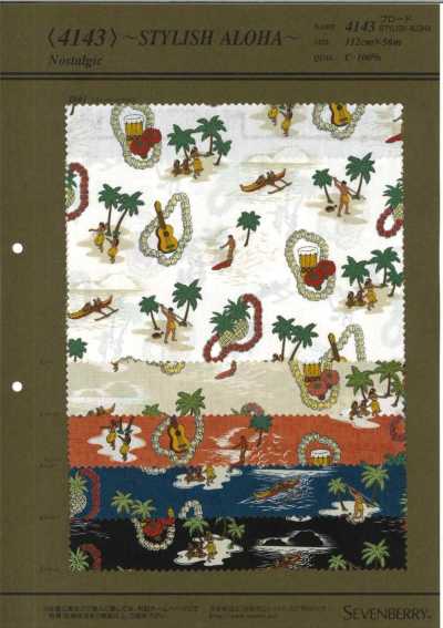 4143 40S Broadcloth STYLISH ALOHA(Nostalgi