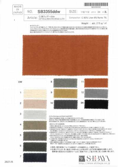 SB3355ddw Cotton/Linen Weather Cloth Ddw