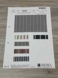 SBN007 Organic Natural Wrinkle Washed Stripes[Textile / Fabric] SHIBAYA Sub Photo