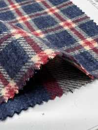 26144 Yarn-dyed Cotton 20 Thread Spec Dyed Viyella Check Fuzzy[Textile / Fabric] SUNWELL Sub Photo