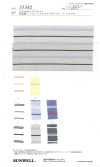 35382 Dyed Cotton/rayon Twill Multi-horizontal Stripes