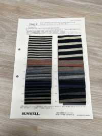 76619 Satin Doll Acrylic/wool Tianzhu Cotton Horizontal Stripes[Textile / Fabric] SUNWELL Sub Photo