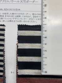 76619 Satin Doll Acrylic/wool Tianzhu Cotton Horizontal Stripes[Textile / Fabric] SUNWELL Sub Photo