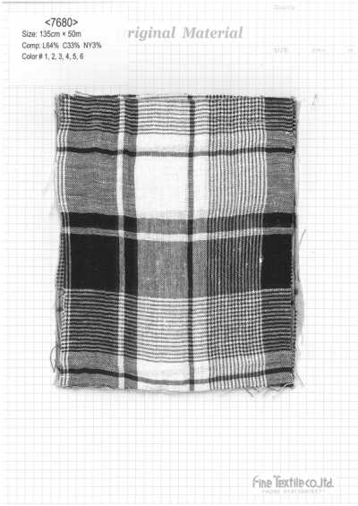 7680 Linen Cotton Check