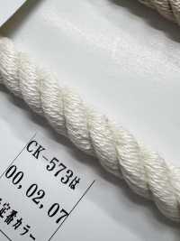CK573 Cotton Twisted Cord[Ribbon Tape Cord] RIVER Sub Photo