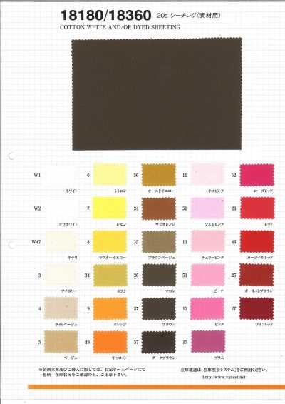 18180 20s Sheeting (For Materials)