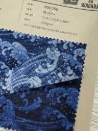 850350 SEVENBERRY® Tsumugi Shantung Denim-Style Japanese Pattern[Textile / Fabric] VANCET Sub Photo