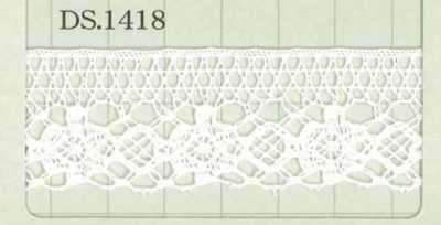 DS1418 Cotton Lace, Width: 25mm