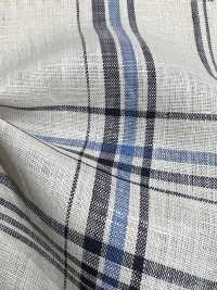 A-7072 Soft Linen Check[Textile / Fabric] ARINOBE CO., LTD. Sub Photo