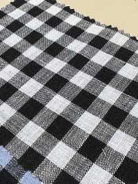 A-7070 Linen 100% Checked[Textile / Fabric] ARINOBE Sub Photo