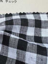 A-7070 Linen 100% Checked[Textile / Fabric] ARINOBE Sub Photo