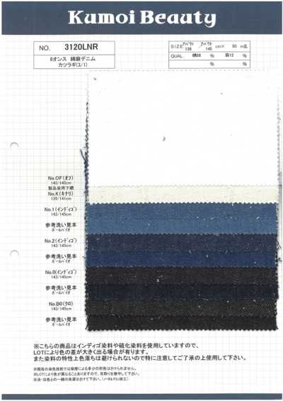 3120LNR 8 Oz Cotton-linen Denim Drill (3/1)