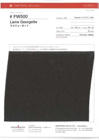 FW500 Lame Georgette