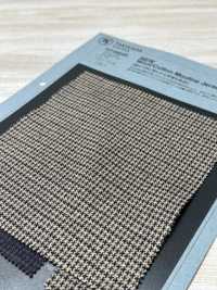 1010864P NEW Wool / Cotton Melange Jersey Houndstooth[Textile / Fabric] Takisada Additional Images