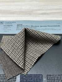 1010864P NEW Wool / Cotton Melange Jersey Houndstooth[Textile / Fabric] Takisada Additional Images
