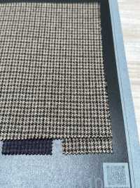 1010864P NEW Wool / Cotton Melange Jersey Houndstooth[Textile / Fabric] Takisada Additional Images
