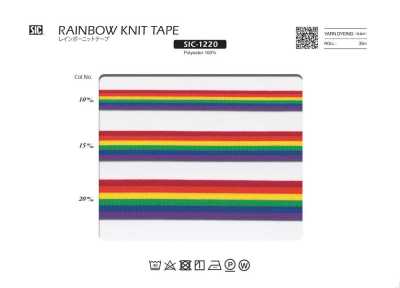SIC-1220 Rainbow Knit Tape