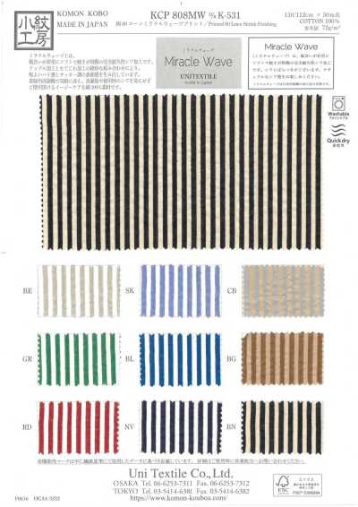 KCP808MW-K-531 80% Cotton Lawn Miracle Wave Print