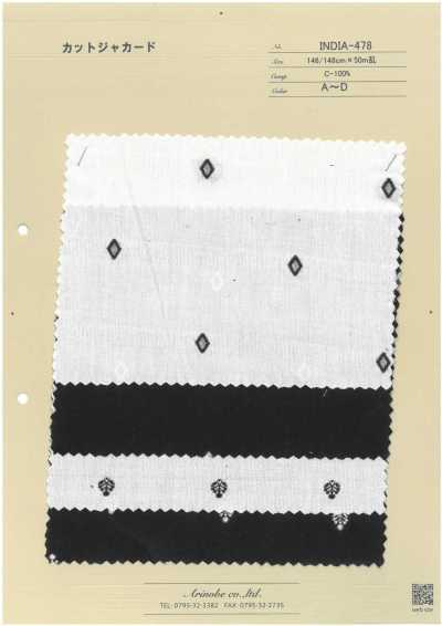 INDIA-478 Cut Jacquard
