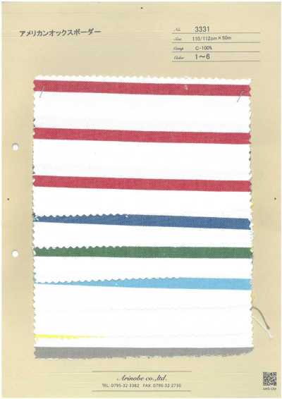 3331 American Oxford Horizontal Stripes