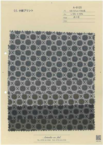 A-8125 Cotton/Linen Komon Print