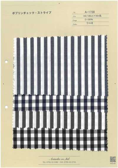 A-1738 Poplin Check/Stripe
