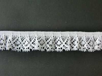 DS.1028-S Gathered Frill Lace Off-White 20mm