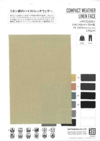 MT33200 COMPACT WEATHER LINEN FACE
