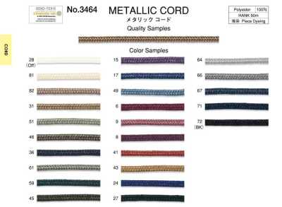 3464 Metallic Cord (Approx. 4 Mm)