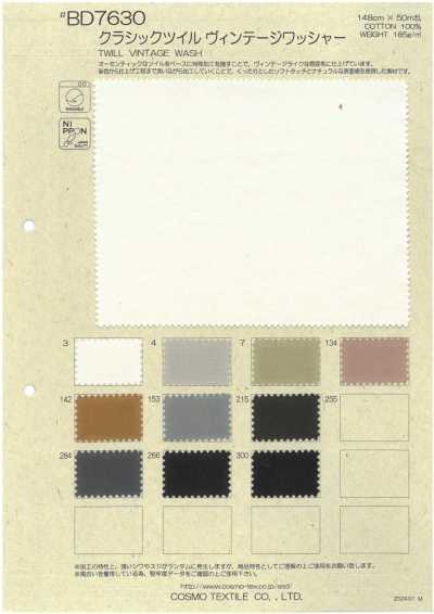 Classic Twill Vintage Washer Finish