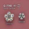 G7740 Glass/cast Half-circle Button