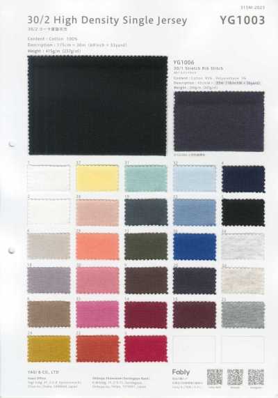YG1003 30/2 High-density Jersey