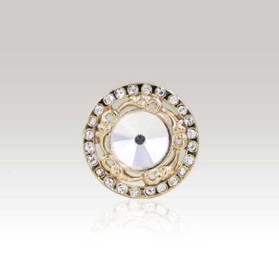 G3442 Glass/Cast Half-Ring Shank Button