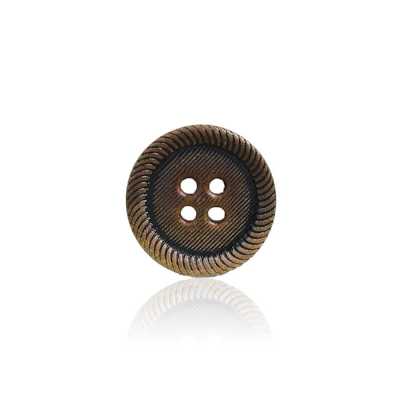 HB440 Real Buffalo Horn 4-hole Button