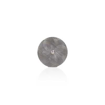 RVS6803 Brass/Polyester Resin Circular Ring Half-Ring Shank Button