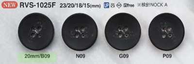 RVS1025F Polyester Resin 4-hole Button With Front Holes