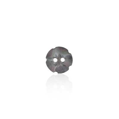 SB1036 Black Mother-of-pearl Shell 2-hole Button With Front Holes