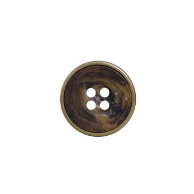 VGC1001 Brass/Polyester Resin Front-Hole 4-Hole Button