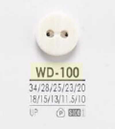 WD100 Polyester Resin Front 2-Hole Button