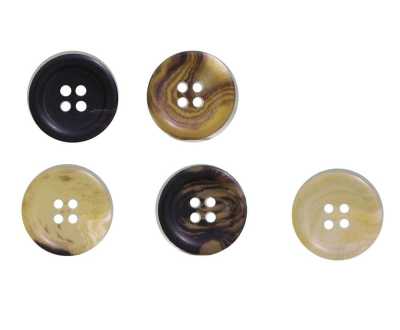 VHORN11 Polyester Resin 4-hole Button