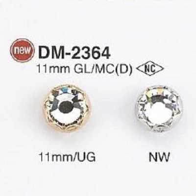 DM2364 Glass/Die-cast Circular Ring Half-ring Shank Button