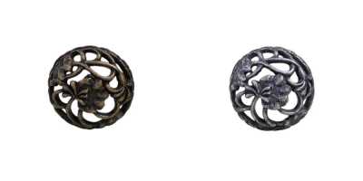 DM2035 Cast Half-Round Ring Shank Button
