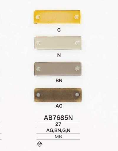 AB7685N Brass Sew-On Metal Plate