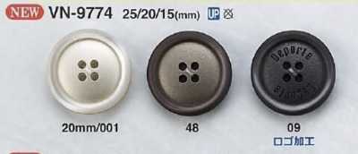 VN9774 Polyester Resin 4-hole Button With Front Holes
