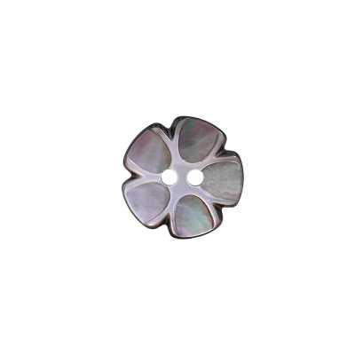 Black Mother-of-pearl Shell 2-hole Button
