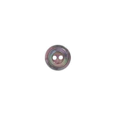 Black Mother-of-pearl Shell Two-hole Button
