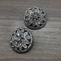 SBC4269 Glass/High Metal Half Circular Ring Half-ring Shank Button IRIS Sub Photo